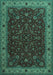 Persian Turquoise Traditional Rug, tr434turq