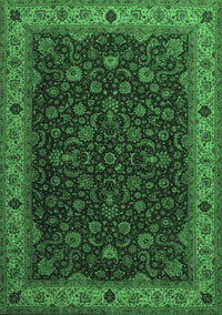 Persian Emerald Green Traditional Rug, tr434emgrn