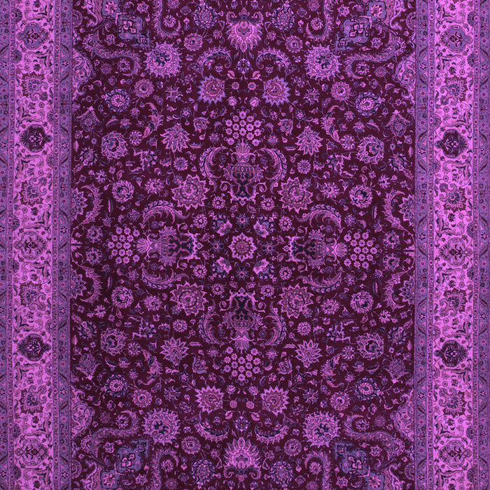 Machine Washable Persian Purple Traditional Area Rugs, wshtr434pur