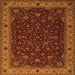 Serging Thickness of Persian Orange Traditional Rug, tr434org