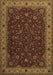 Persian Brown Traditional Rug, tr434brn
