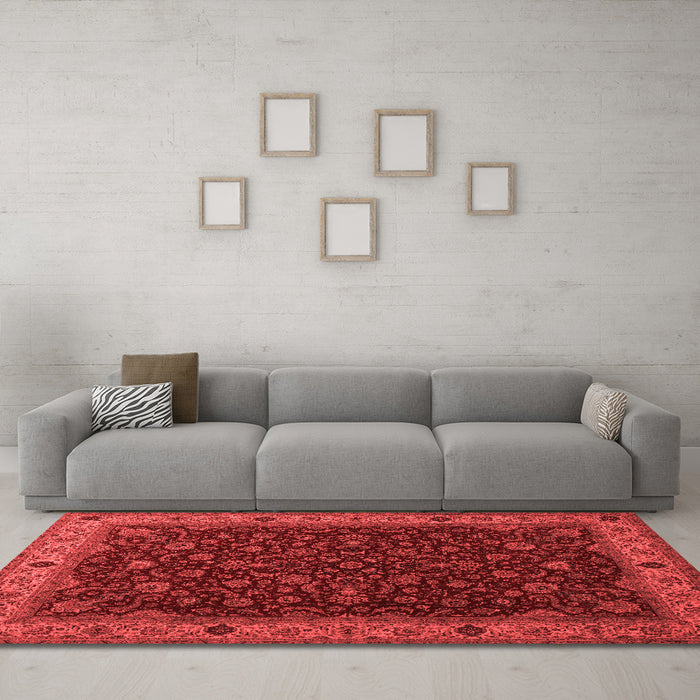 Traditional Red Washable Rugs