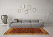 Machine Washable Persian Orange Traditional Area Rugs in a Living Room, wshtr434org