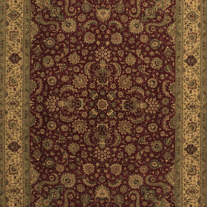 Machine Washable Persian Brown Traditional Rug, wshtr434brn