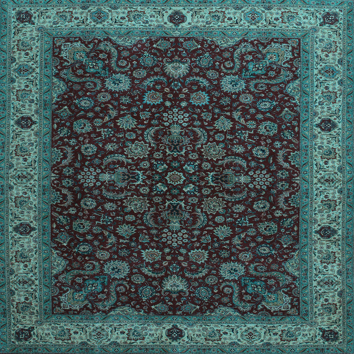 Square Persian Light Blue Traditional Rug, tr434lblu