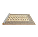 Sideview of Machine Washable Traditional Gold Rug, wshtr435