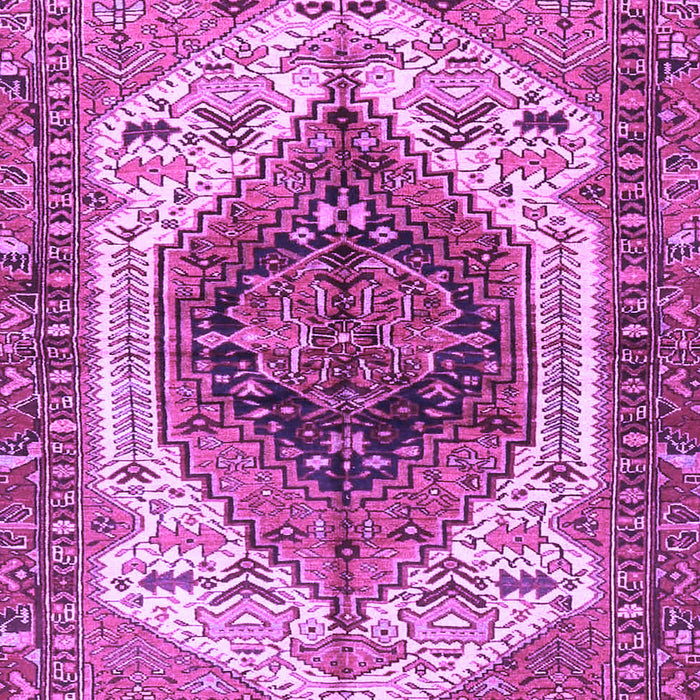 Machine Washable Persian Purple Traditional Area Rugs, wshtr4350pur