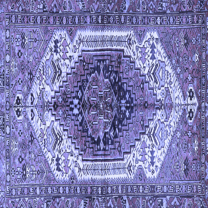 Square Persian Blue Traditional Rug, tr4350blu