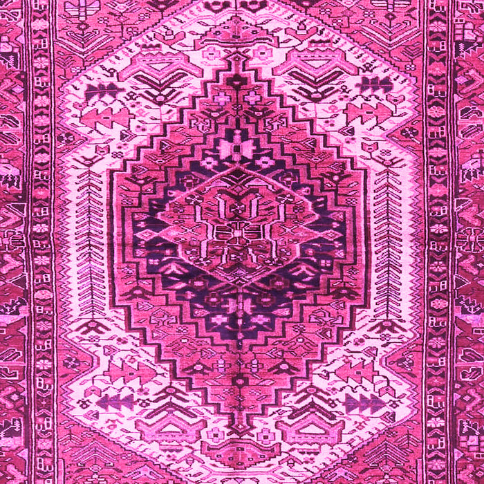 Machine Washable Persian Pink Traditional Rug, wshtr4350pnk