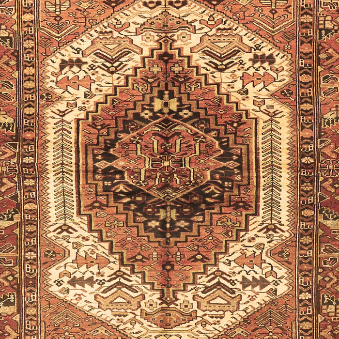 Machine Washable Persian Brown Traditional Rug, wshtr4350brn