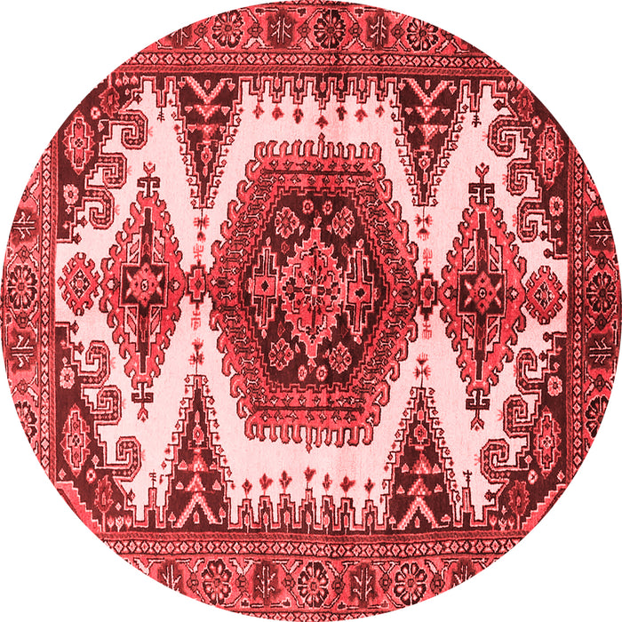 Machine Washable Persian Red Traditional Rug, wshtr4351red