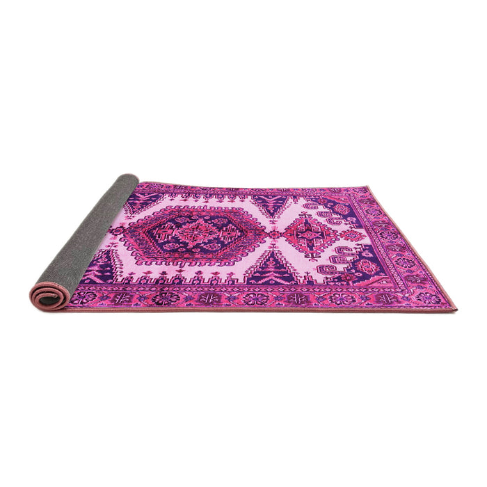 Sideview of Persian Pink Traditional Rug, tr4351pnk