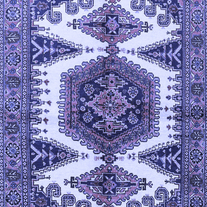 Machine Washable Persian Blue Traditional Rug, wshtr4351blu