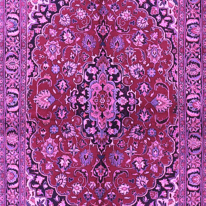 Machine Washable Medallion Purple Traditional Area Rugs, wshtr4352pur
