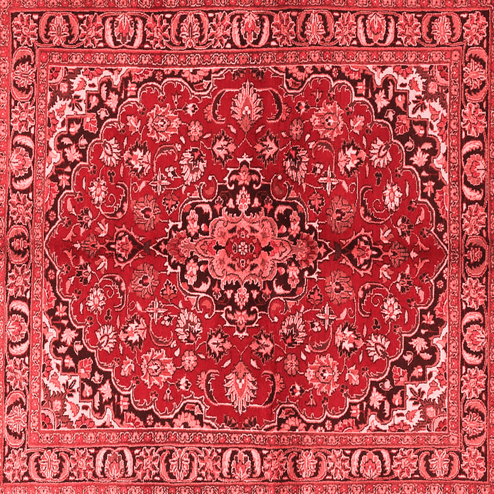 Medallion Red Traditional Rug, tr4352red