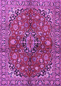 Medallion Purple Traditional Rug, tr4352pur