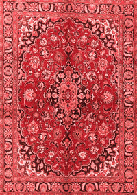 Medallion Red Traditional Rug, tr4352red