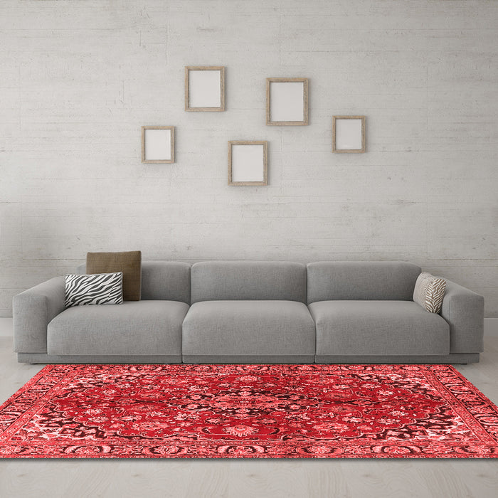 Traditional Red Washable Rugs