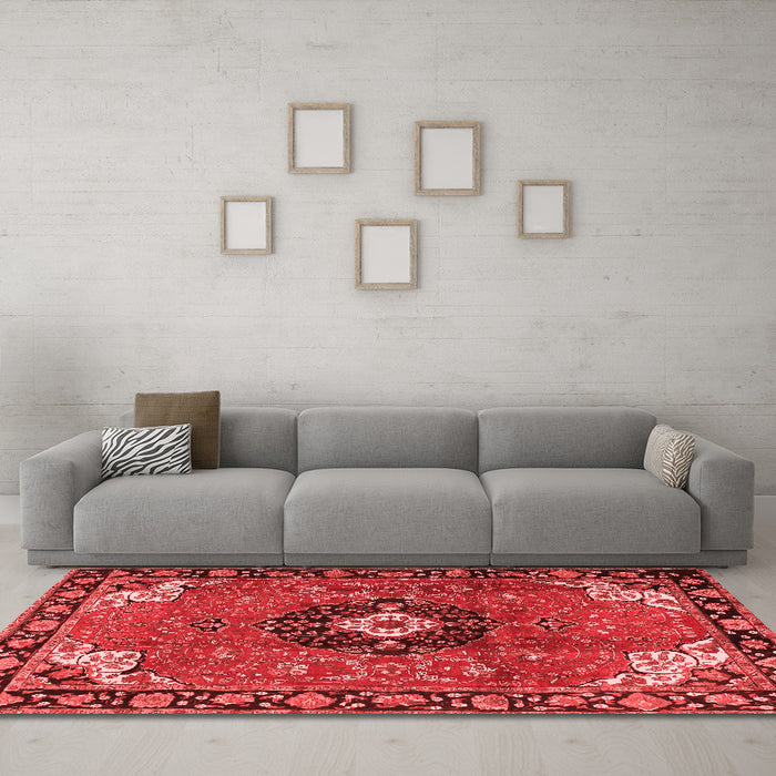 Traditional Red Washable Rugs