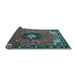 Sideview of Medallion Light Blue Traditional Rug, tr4353lblu