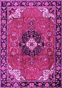 Medallion Pink Traditional Rug, tr4353pnk