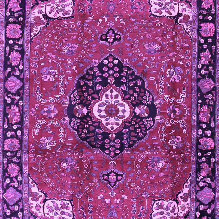 Medallion Purple Traditional Rug, tr4353pur