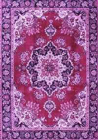 Medallion Purple Traditional Rug, tr4354pur