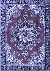 Medallion Blue Traditional Rug, tr4354blu