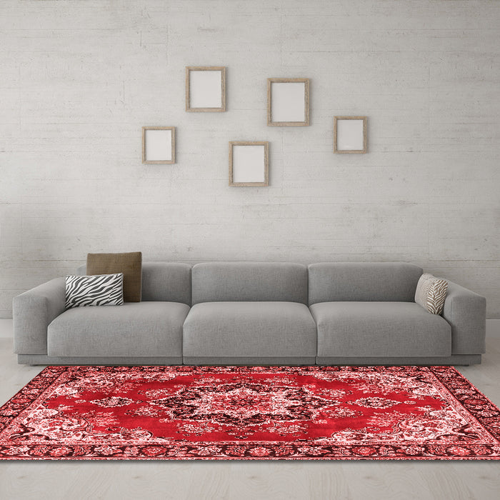Traditional Red Washable Rugs