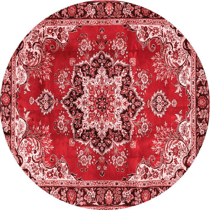 Medallion Red Traditional Rug, tr4354red