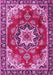 Medallion Pink Traditional Rug, tr4354pnk