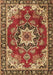 Medallion Brown Traditional Rug, tr4354brn