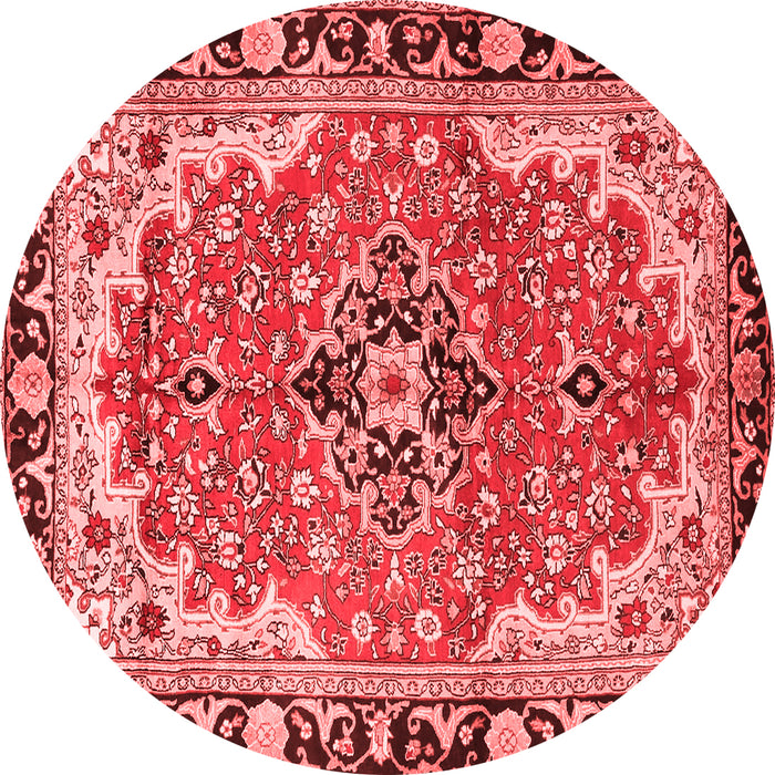 Medallion Red Traditional Rug, tr4355red
