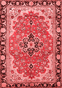 Medallion Red Traditional Rug, tr4355red