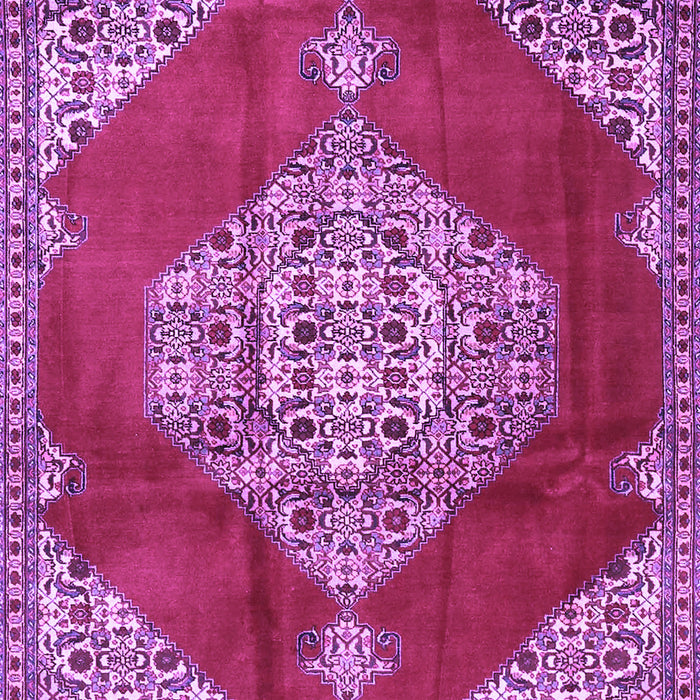 Machine Washable Medallion Purple Traditional Area Rugs, wshtr4356pur