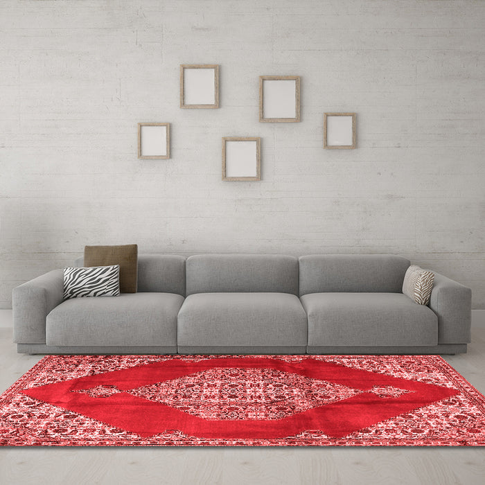 Traditional Red Washable Rugs