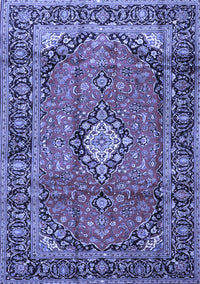 Medallion Blue Traditional Rug, tr4357blu