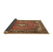 Sideview of Medallion Brown Traditional Rug, tr4357brn