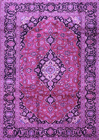 Medallion Purple Traditional Rug, tr4357pur