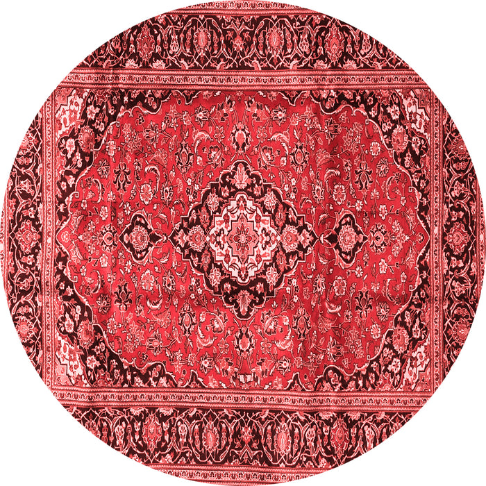 Medallion Red Traditional Rug, tr4357red