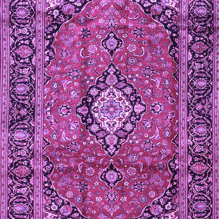 Machine Washable Medallion Purple Traditional Area Rugs, wshtr4357pur