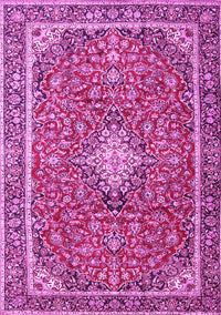 Medallion Pink Traditional Rug, tr4358pnk