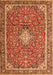 Medallion Orange Traditional Rug, tr4358org