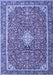 Medallion Blue Traditional Rug, tr4358blu