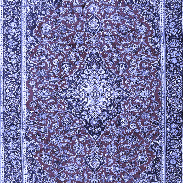Medallion Blue Traditional Rug, tr4358blu