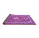 Sideview of Medallion Purple Traditional Rug, tr4358pur