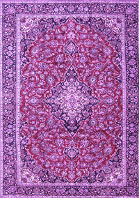 Medallion Purple Traditional Rug, tr4358pur