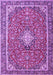 Medallion Purple Traditional Rug, tr4358pur