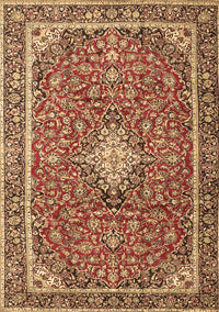 Medallion Brown Traditional Rug, tr4358brn