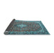 Sideview of Medallion Light Blue Traditional Rug, tr4358lblu